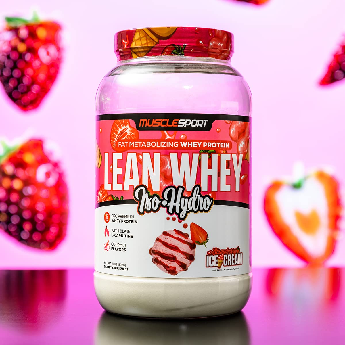MuscleSport etiqueta nutricional en primer plano para información clara