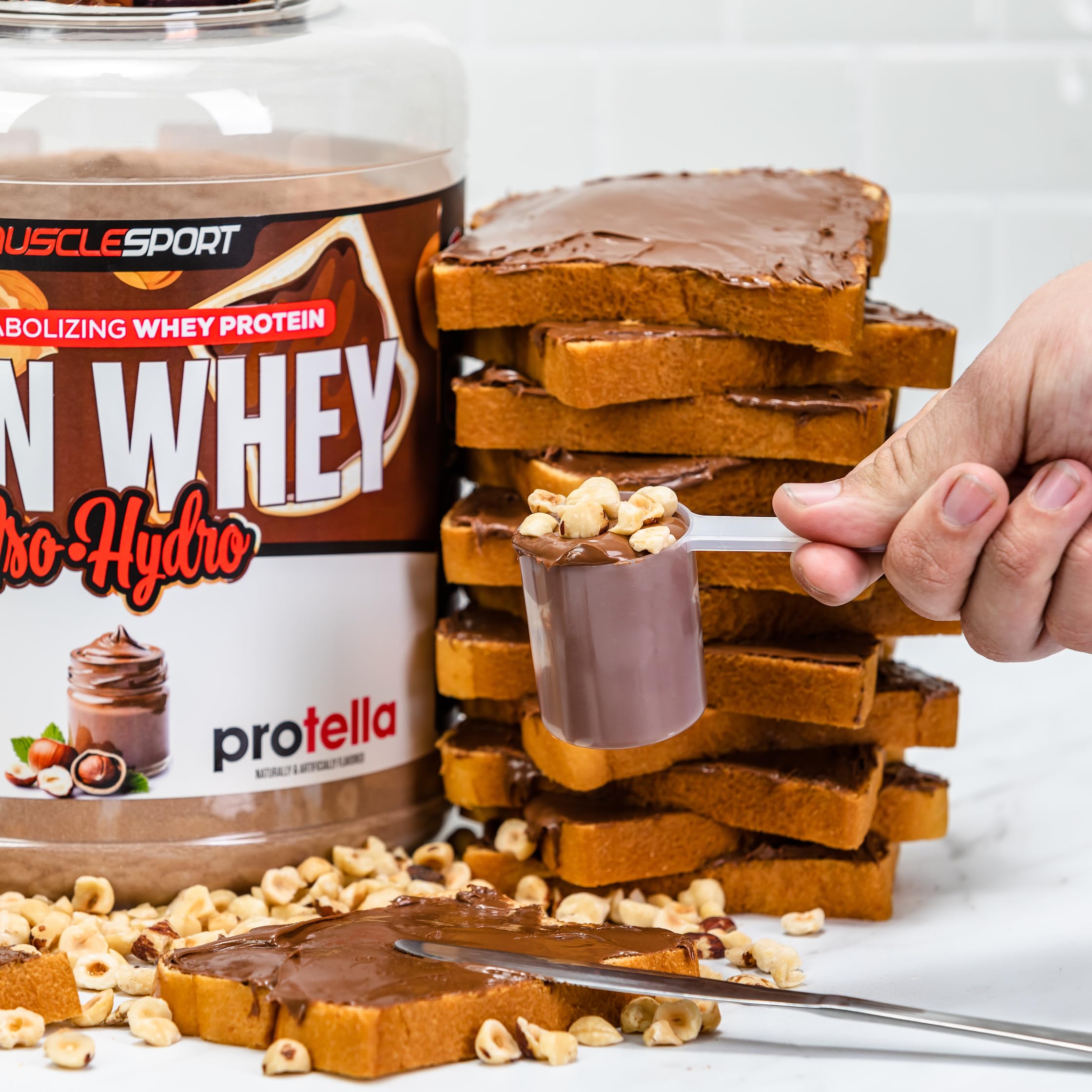 Musclesport etiqueta de ingredientes y macros, transparencia nutricional visible