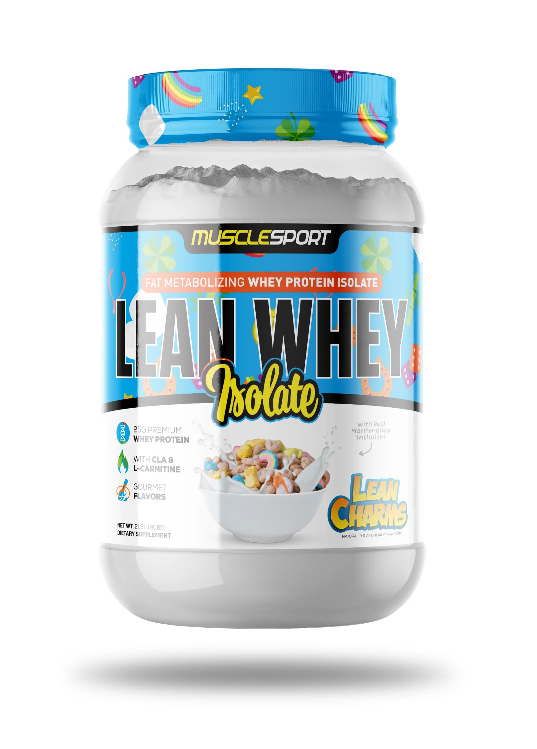 MuscleSport scoop con porción de 25 g para control de macronutrientes
