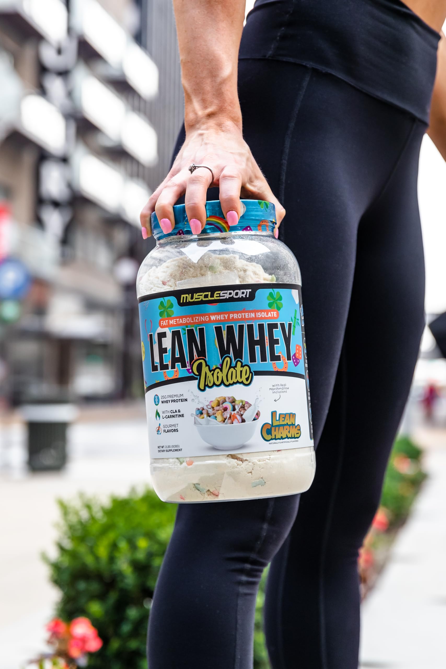 MuscleSport Lean Charms con trozos de cereal sabor real y experiencia