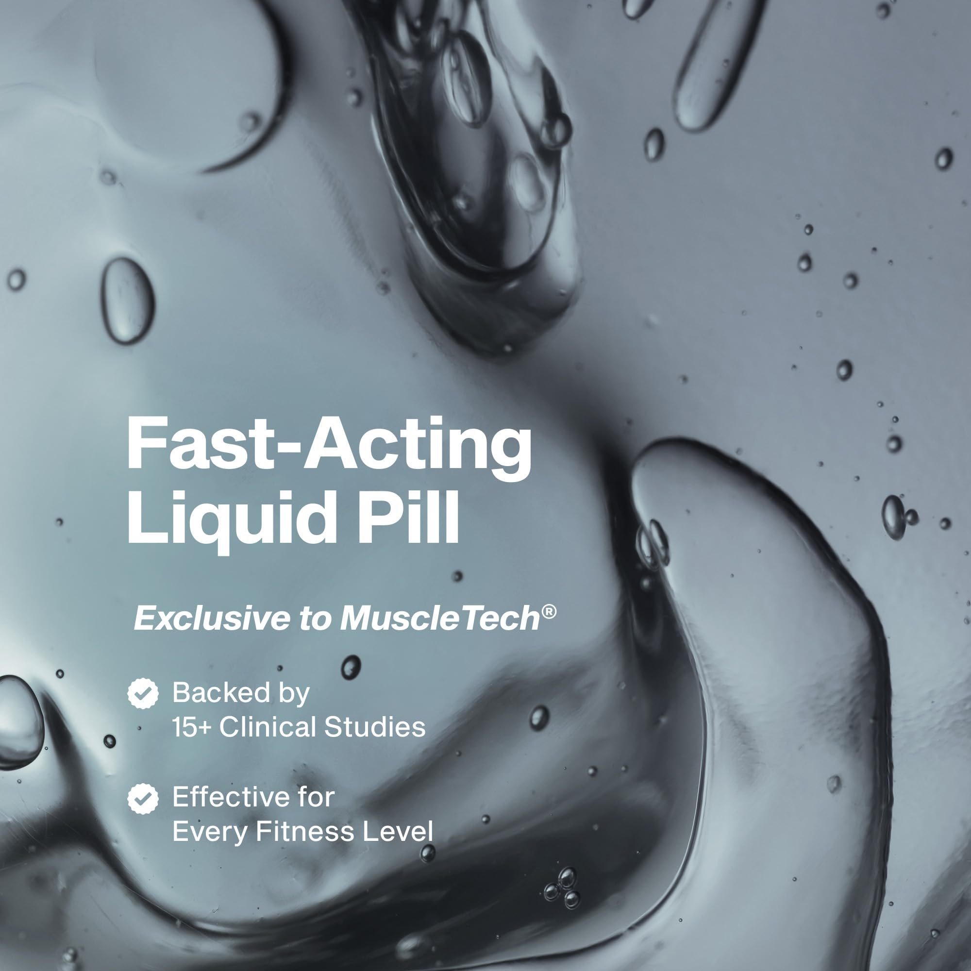 MuscleTech cápsula blanda abierta mostrando el diseño y fácil ingestión
