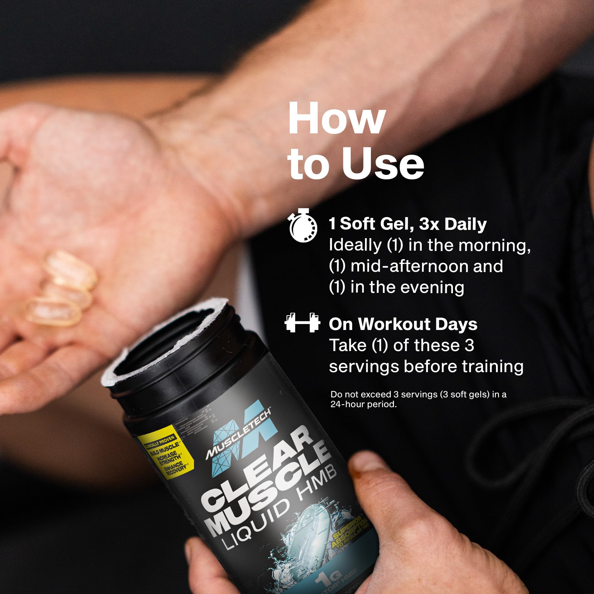 MuscleTech etiqueta con información nutricional clara para dosificación segura