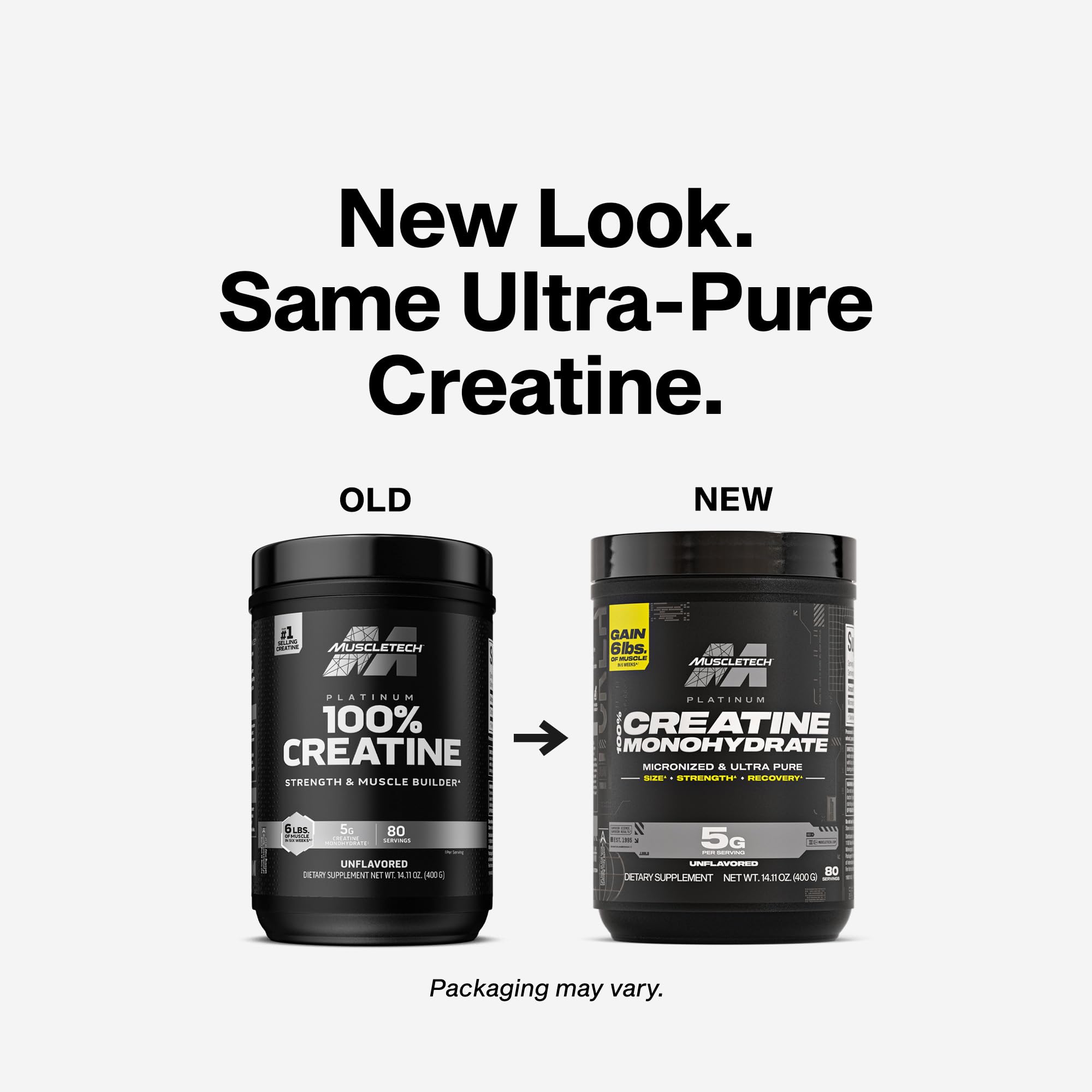 MuscleTech cuchara con polvo micronizado, medición fácil y 5 g por servicio