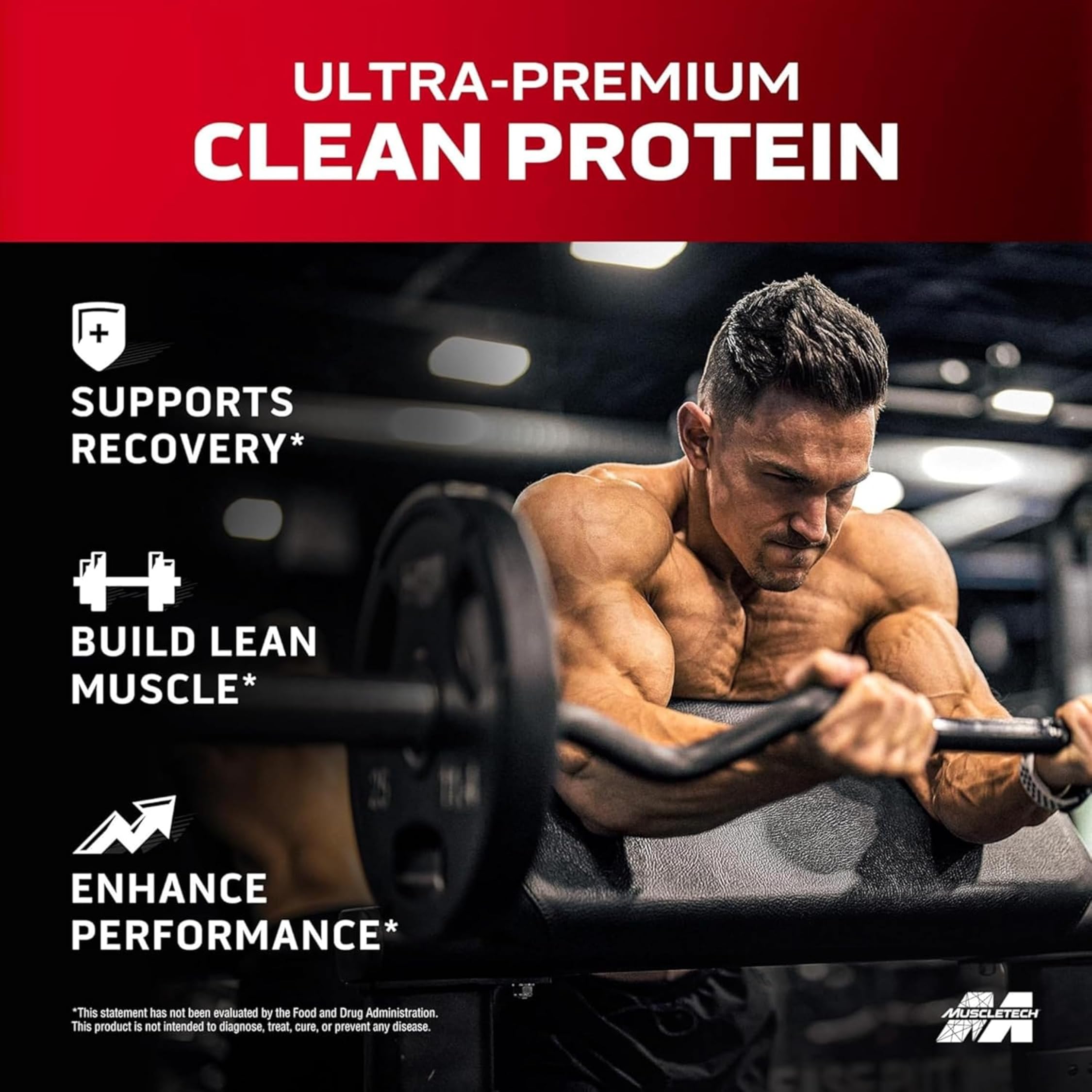 MuscleTech cucharada medidora con porción, control de dosis práctico