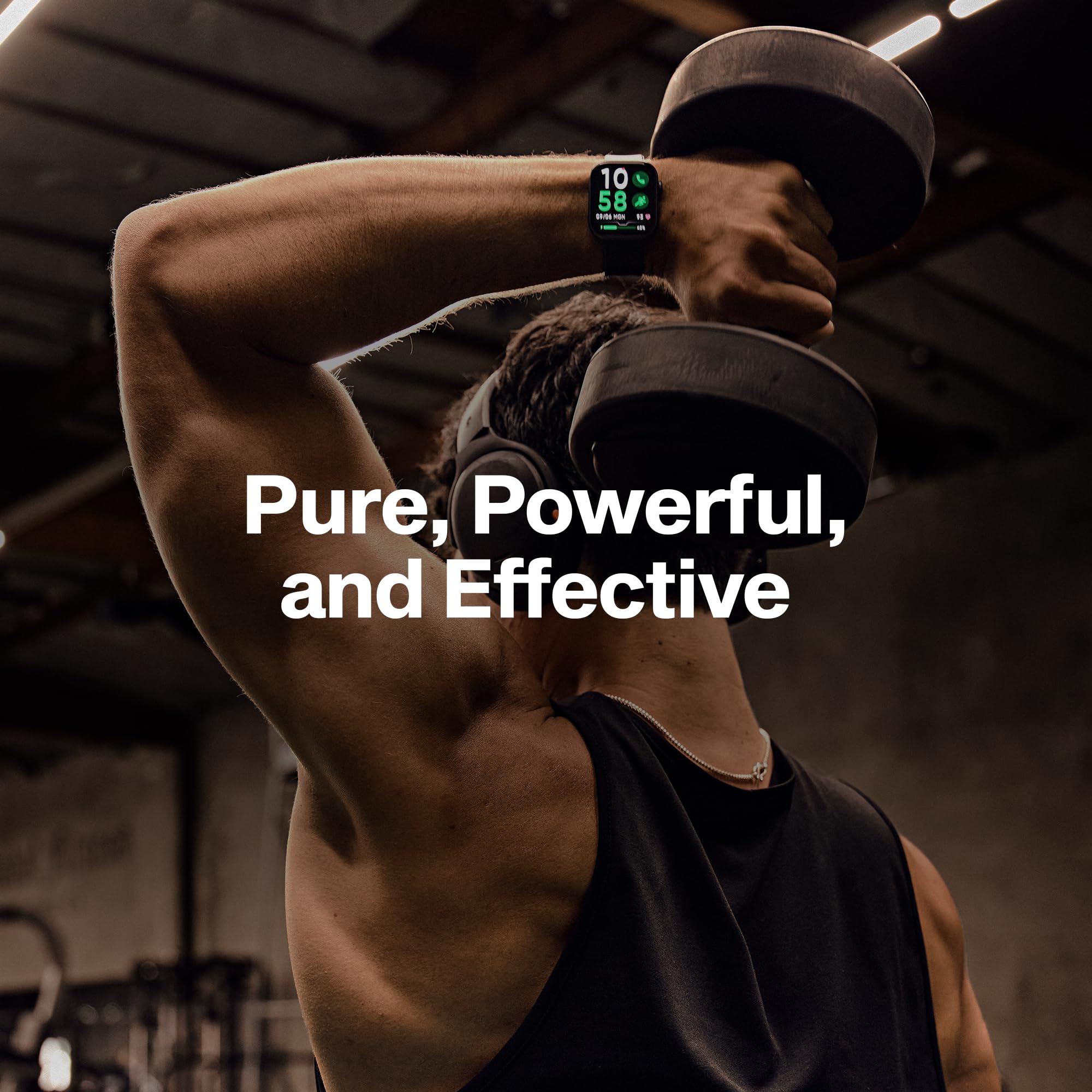 MuscleTech detalle de etiqueta nutricional con información de 5 g por servicio