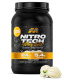 MuscleTech envase frontal Nitro-Tech Vainilla Cream mostrando diseño y cantidad