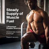 MuscleTech etiqueta con lista de ingredientes y beneficios visibles