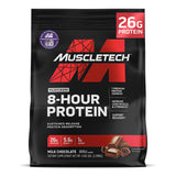 Muscletech envase frontal mostrando diseño y 50 servicios, claro beneficio de cantidad