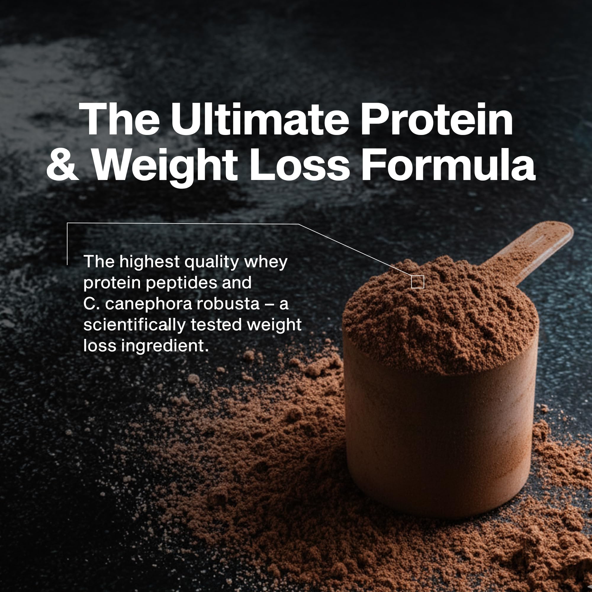 MuscleTech bote comparado con una manzana para escala, ayuda a visualizar porciones