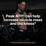 MuscleTech cápsulas junto a pesas en gimnasio ilustrando uso antes del entrenamiento
