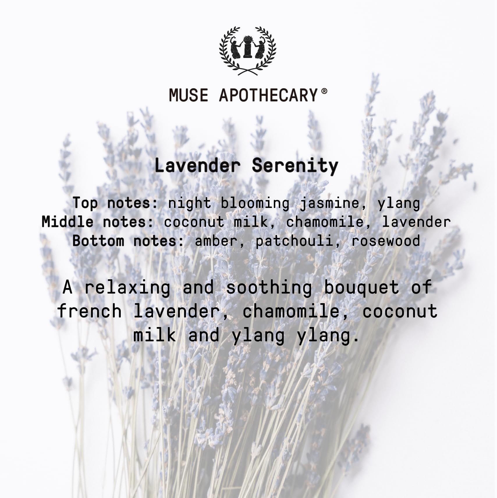 Muse Apothecary ambiente de dormitorio transmitiendo relajación