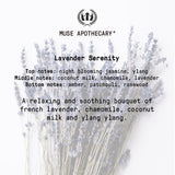 Muse Apothecary ambiente de dormitorio transmitiendo relajación