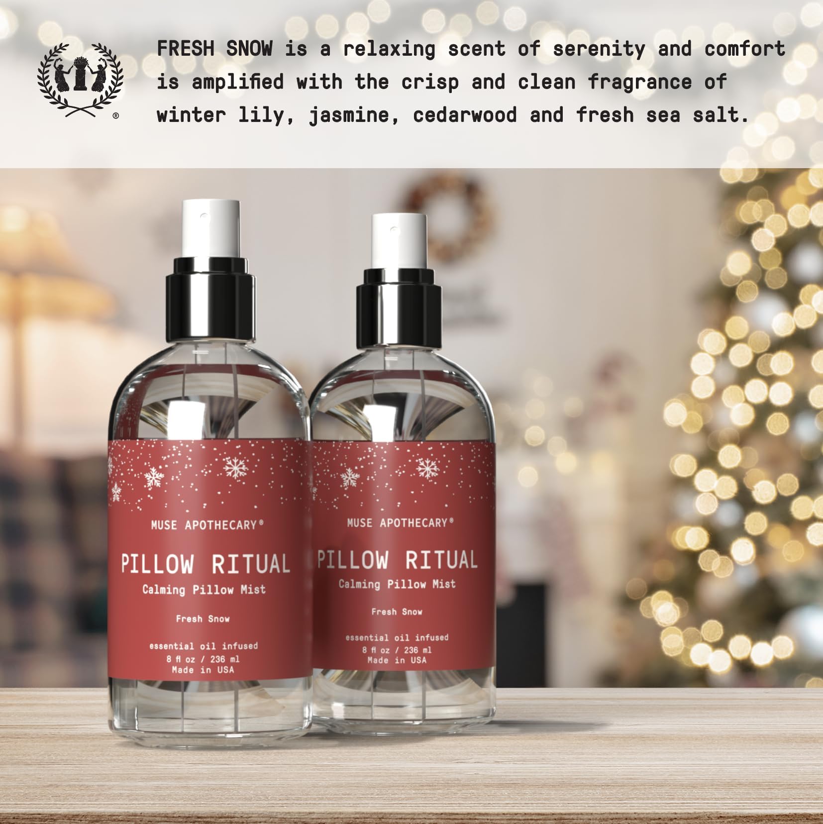 Muse Apothecary spray sobre tela mostrando cobertura ligera y sin manchas