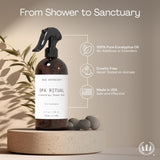 Muse Apothecary 8oz comparado con objeto cotidiano para referencia de tamaño