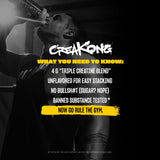 Mutant CREAKONG mezclado en batido con proteína para apilar suplementos