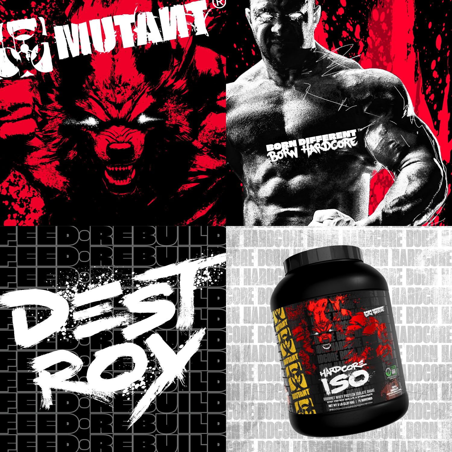 Mutant uso en gimnasio con shaker, beneficio: consumo inmediato post-ejercicio