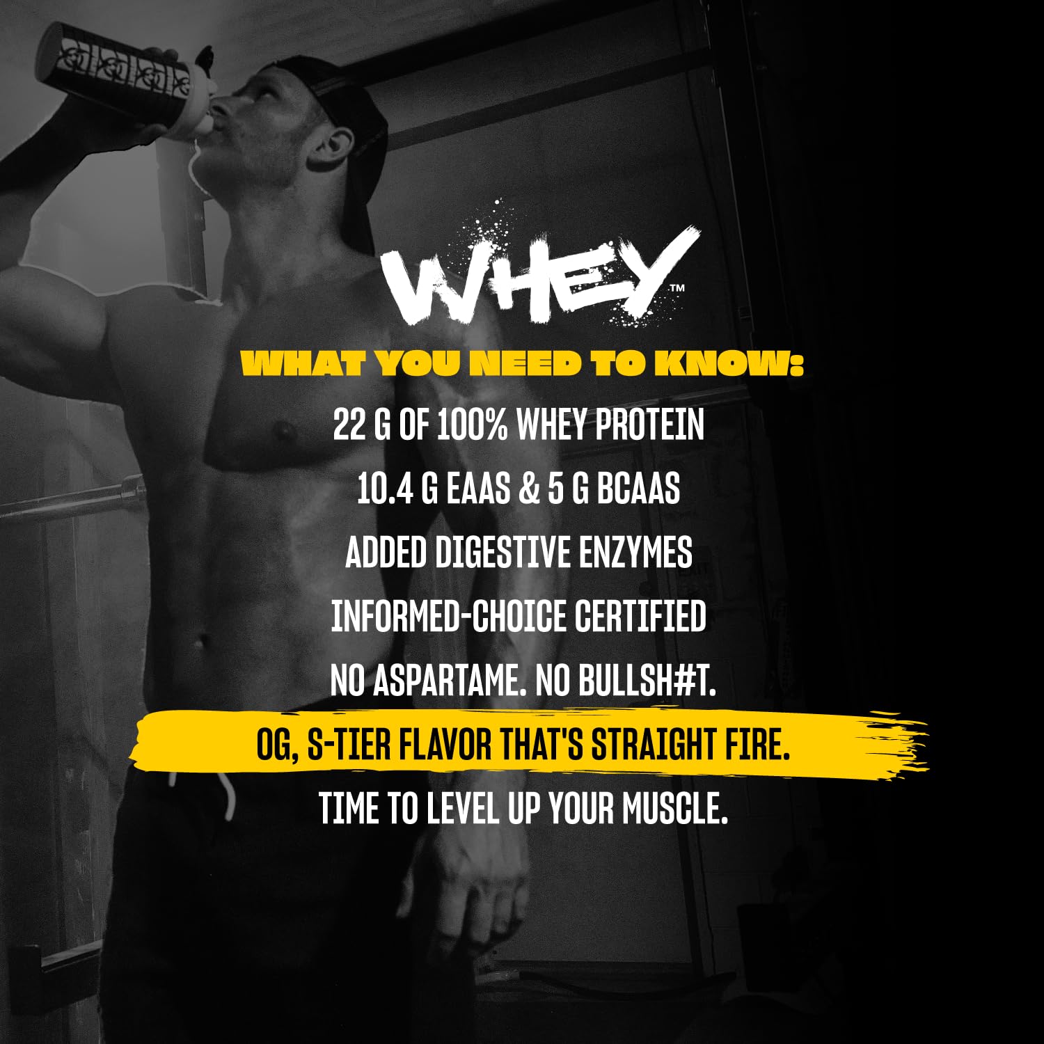 mutant Whey batido preparado en vaso, sabor Triple Chocolate cremoso