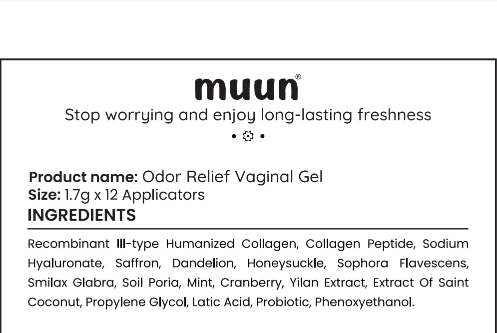 Muun en botiquín junto a productos personales, solución para el bienestar femenino