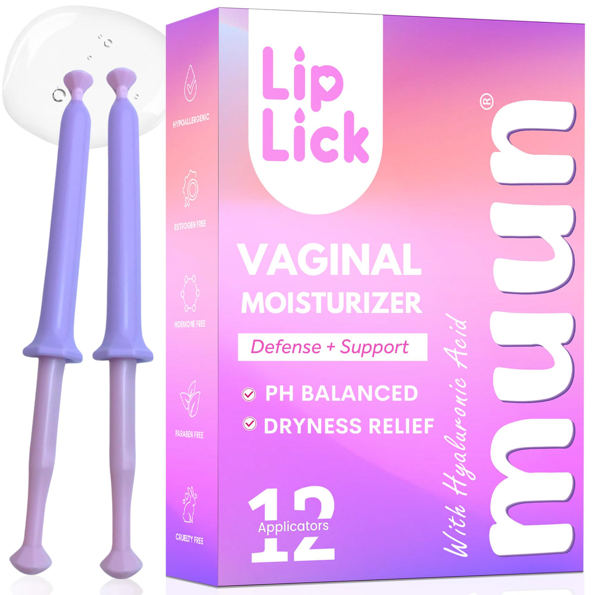 Muun frontal del pack de 12 monodosis mostrando portabilidad y discreción