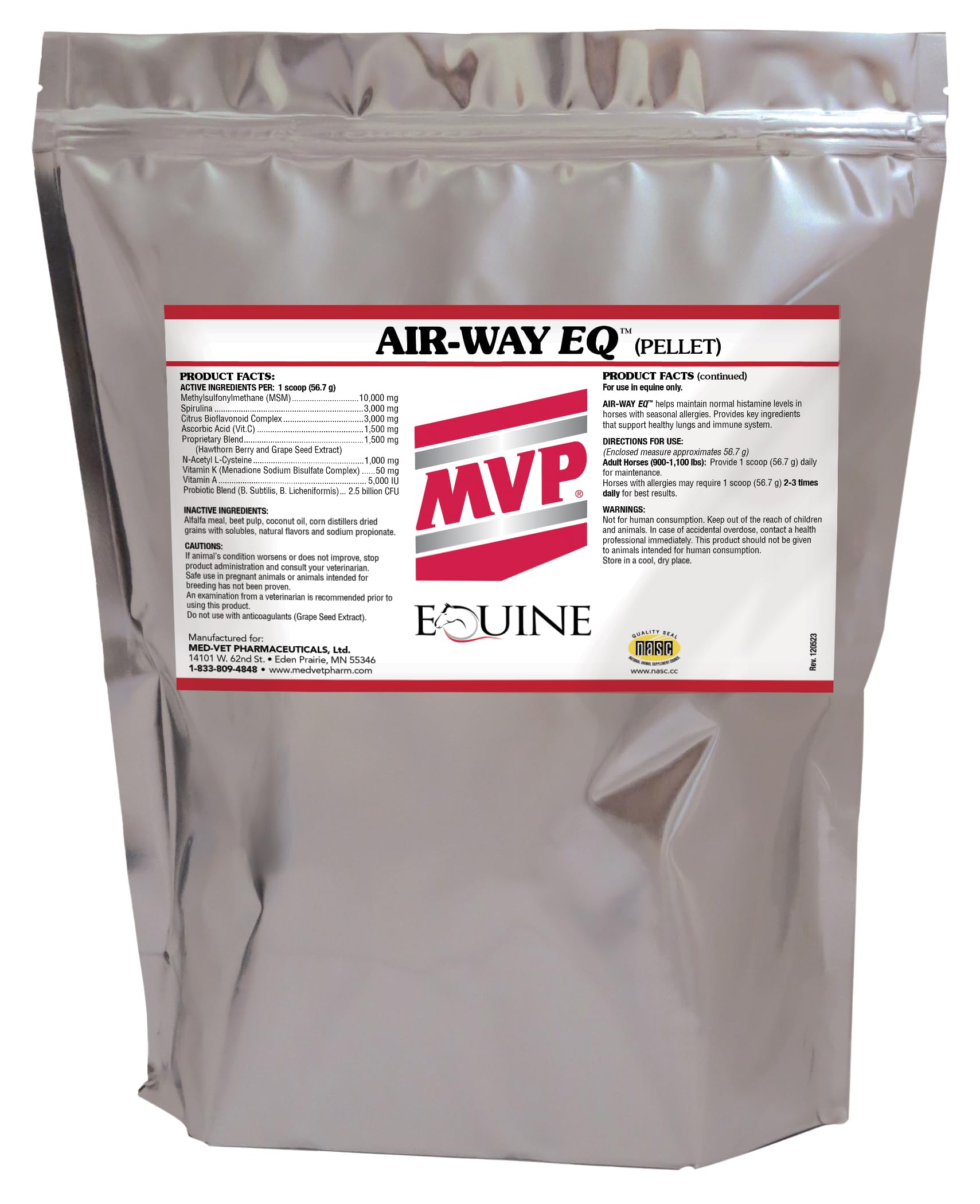 MVP envase frontal mostrando presentación 5 lb y fácil dosificación