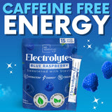 My Adventure to Fit persona en gimnasio bebiendo mezcla, energía sin cafeína