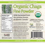 My Berry primer plano de textura de polvo de chaga, ideal para infusiones rápidas