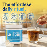 My Daily Collagen bote abierto en manos, accesible para uso cotidiano