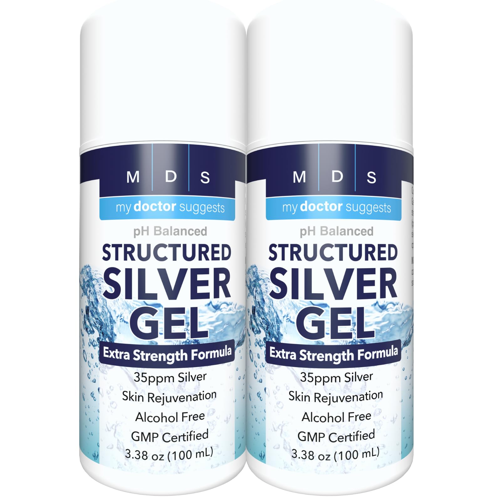 My Doctor Suggests envase frontal mostrando marca y concentración 35ppm