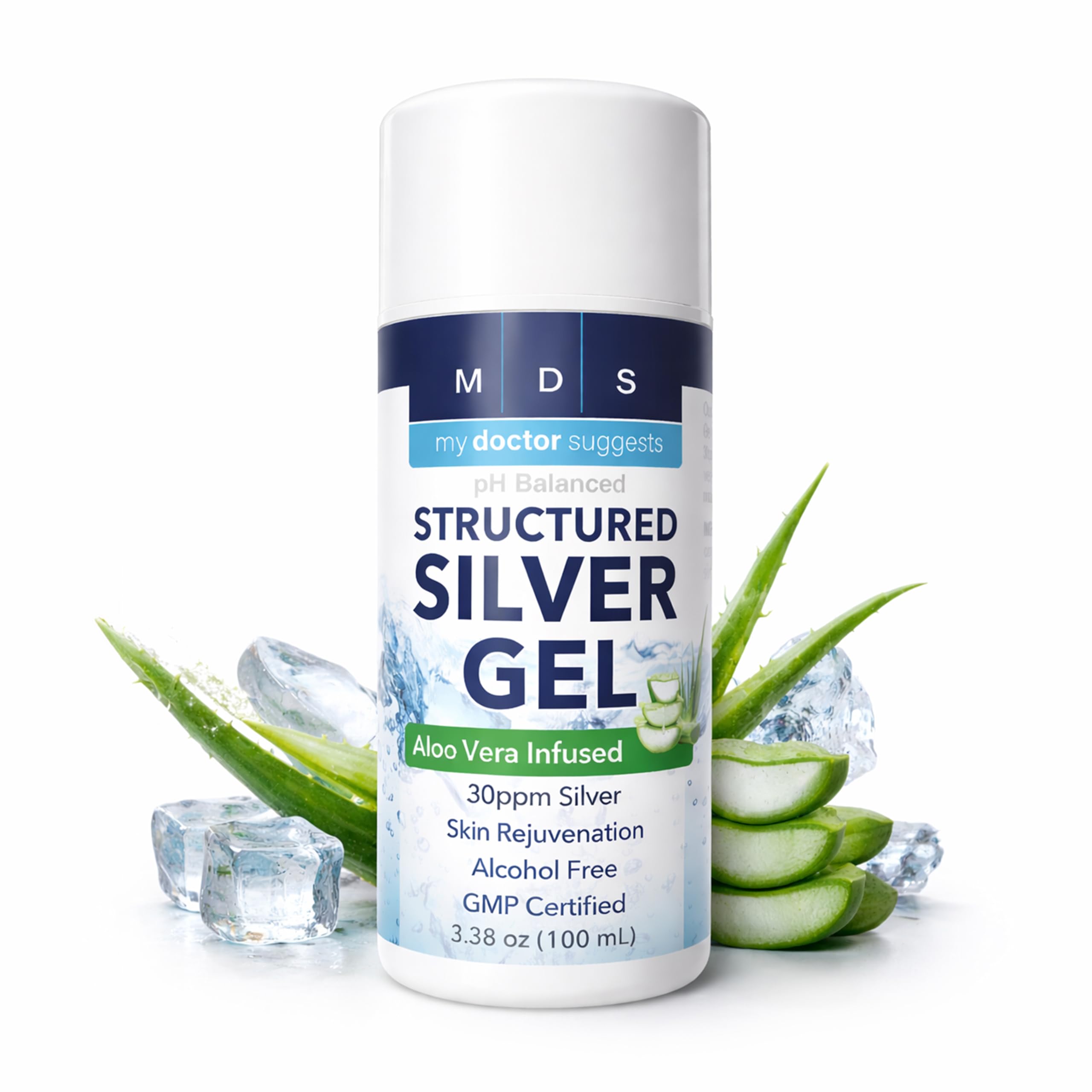 My Doctor Suggests textura del gel en primer plano que muestra absorción rápida y hidratación