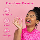 My Happy Flo primer plano informativo mostrando lista de nutrientes y seguridad