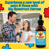 My Spectrum Heroes familia usando el producto, apoyo para concentración en niños y adultos