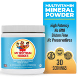 My Spectrum Heroes envase frontal mostrando la marca y beneficios claros