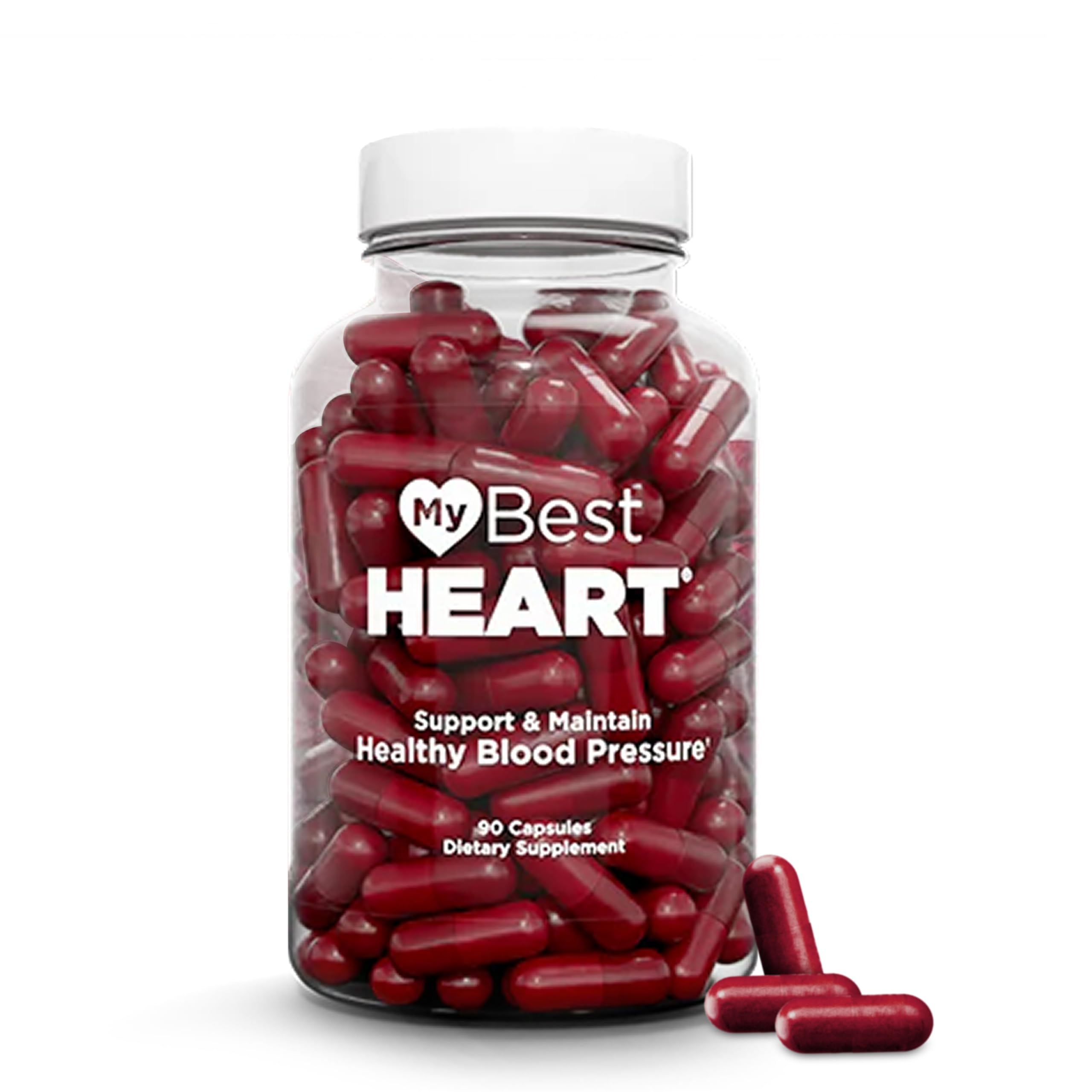 My Best Heart frasco frontal mostrando etiqueta y beneficio circulatorio