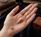 Myhealingworld péndulo con cadena mostrando escala y comodidad de uso