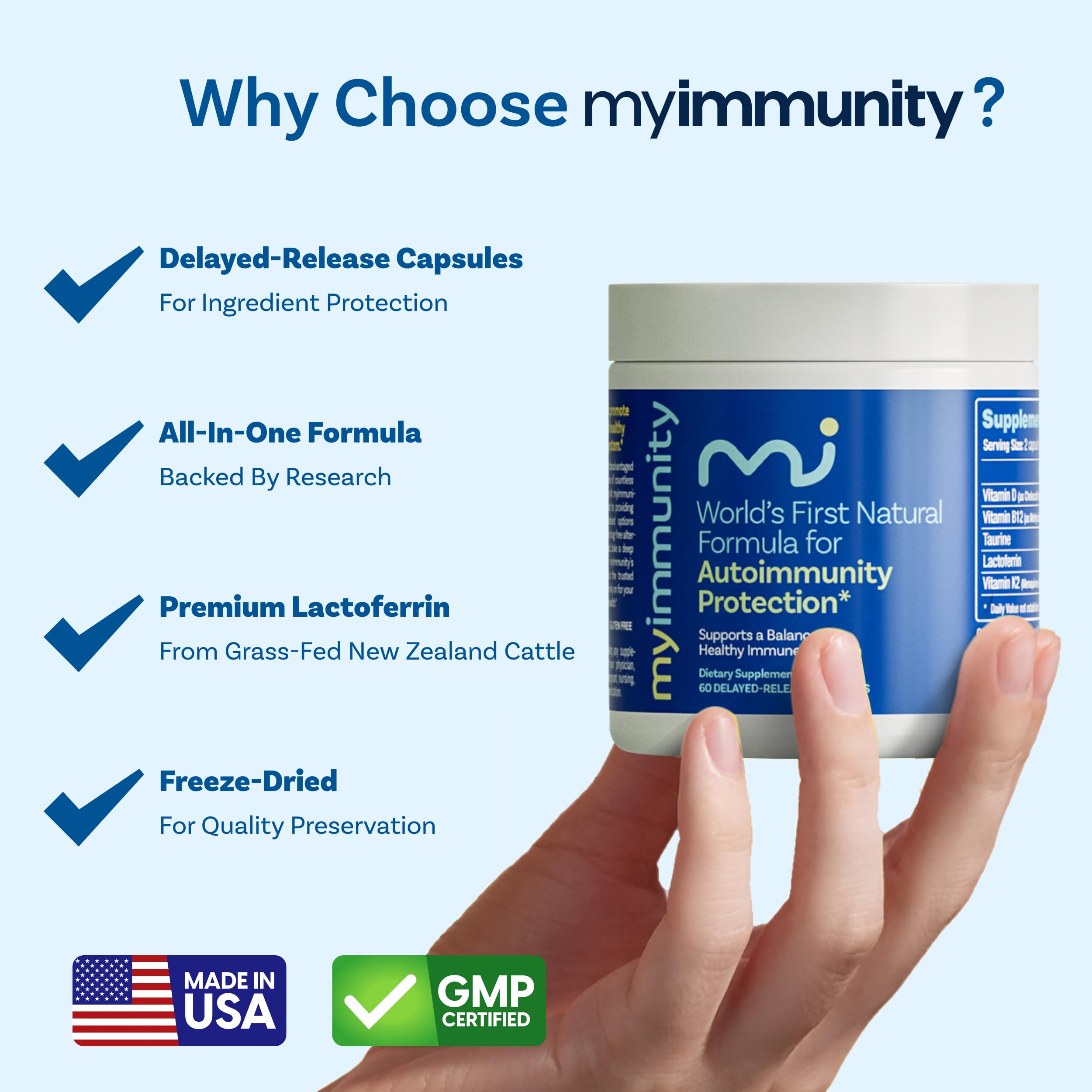 MyImmunity cápsula liberación retardada diseñada para protección intestinal