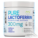 MyImmunity envase frontal mostrando lactoferrin y beneficio de entrega intestinal
