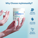 MyImmunity polvo liofilizado en cuchara, conservación y pureza visual