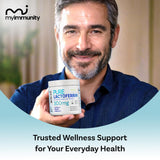MyImmunity cápsulas junto a comida vegana para toma diaria y compatibilidad dietética