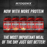 Myogenix Aftershock cuchara medidora con porción destacando facilidad de uso