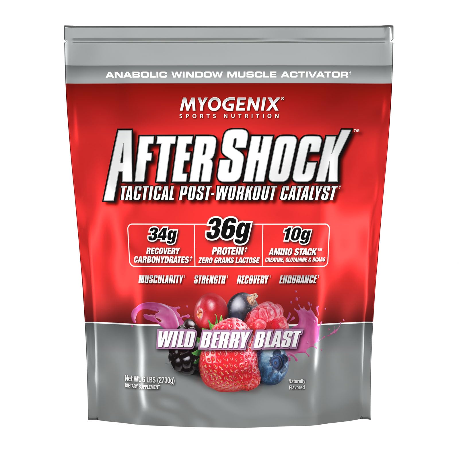 Myogenix Aftershock frontal beneficio recuperación rápida