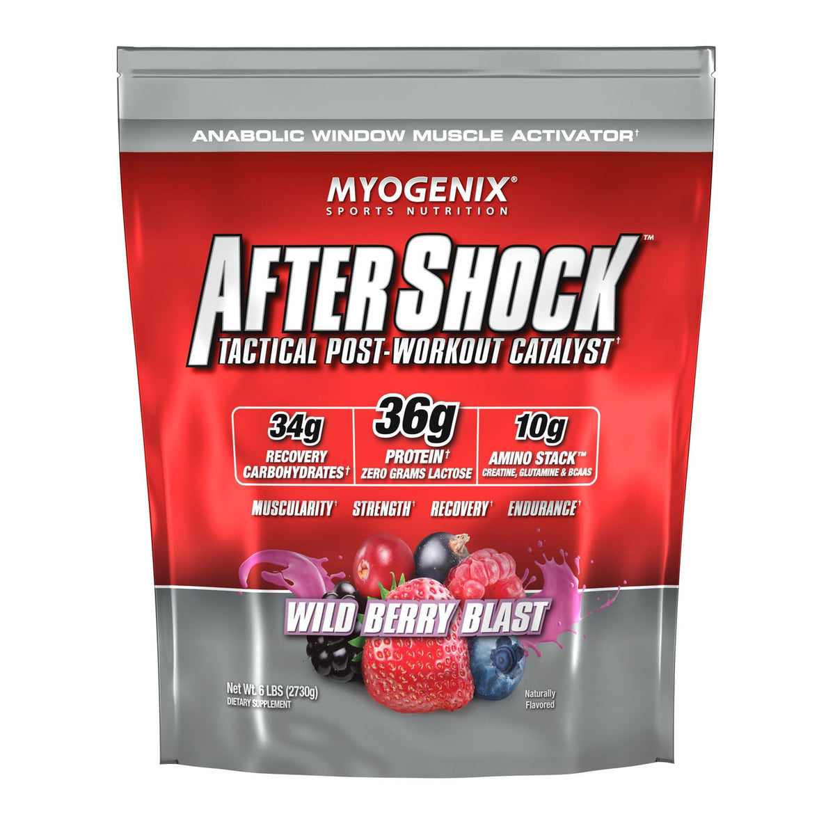 Myogenix Aftershock frontal beneficio recuperación rápida