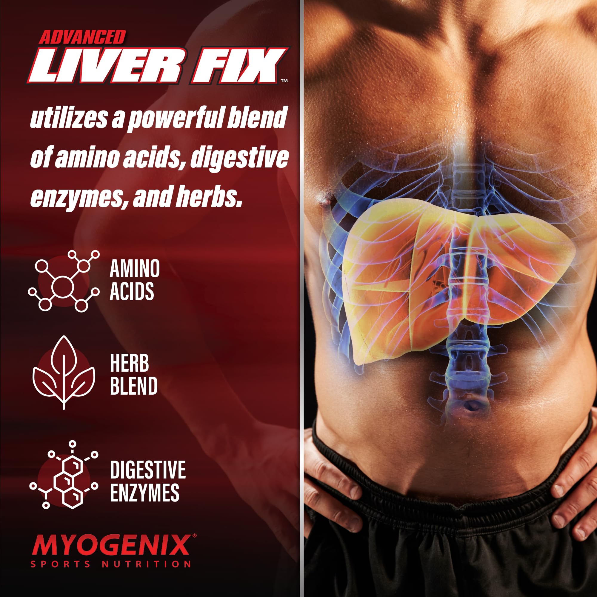 Myogenix cápsula en primer plano que destaca su fácil ingestión