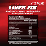 Myogenix mezcla de ingredientes en polvo ilustrando calidad y pureza