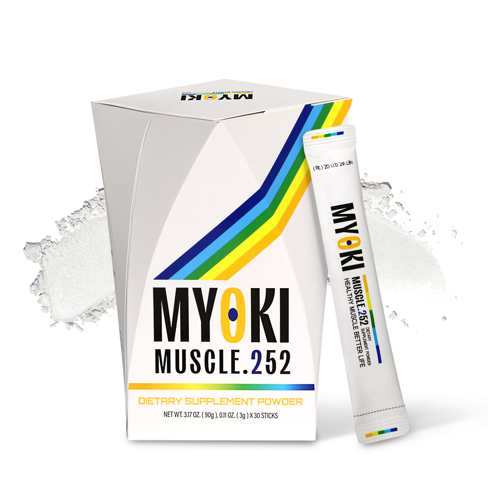 MYOKI frente del empaque que muestra la marca y formato, transmite confianza