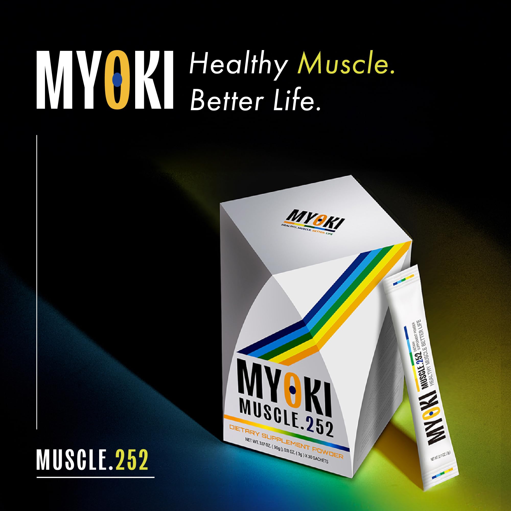 MYOKI sobre individual abierto listo para mezclar, práctico para llevar