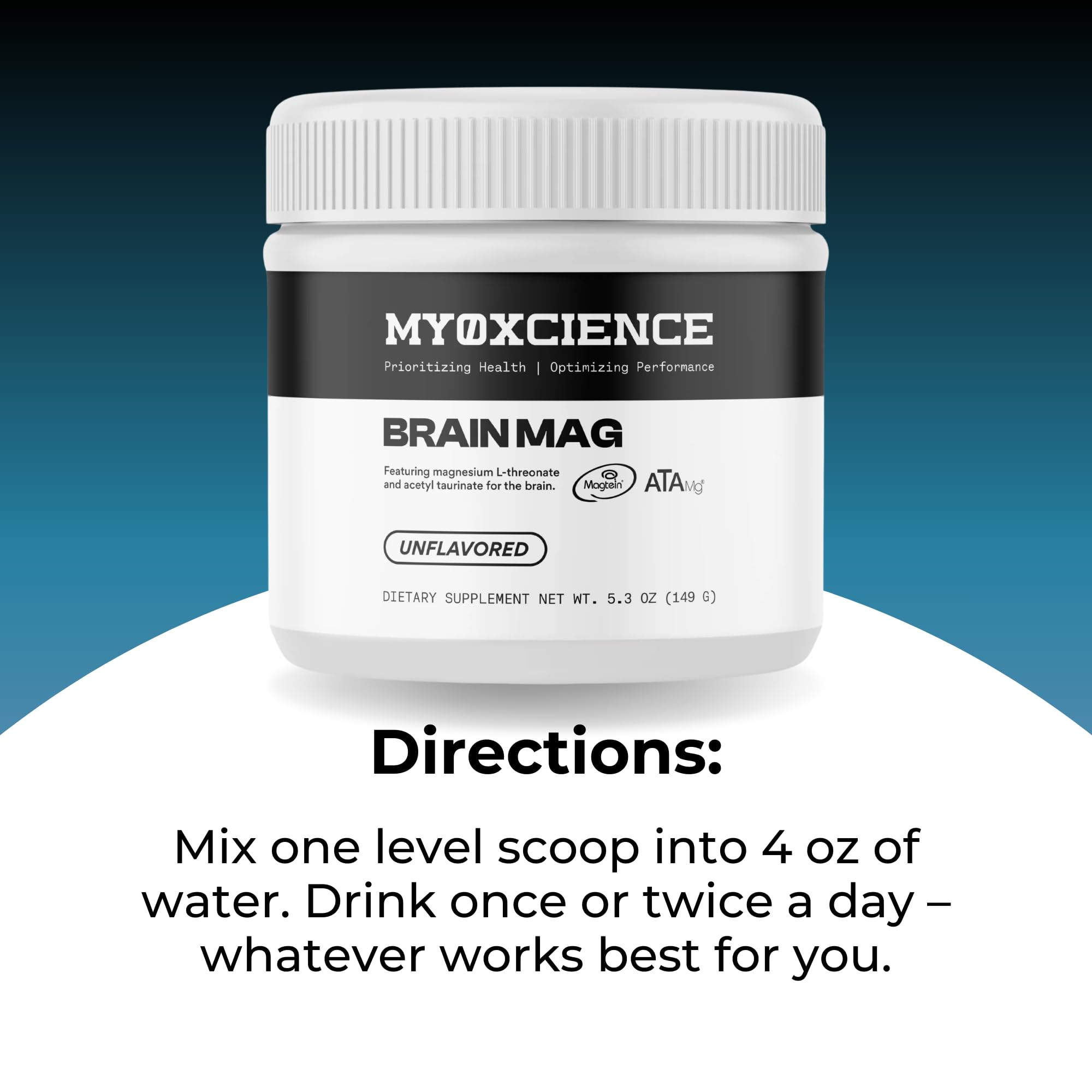 MYOXCIENCE presentación en un entorno relajante que sugiere descanso y concentración