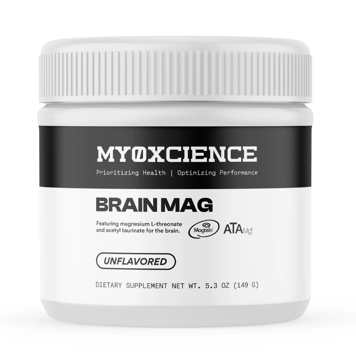 MYOXCIENCE envase frontal del producto que destaca ingredientes y beneficios
