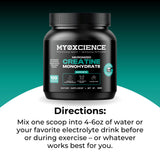 MYOXCIENCE envase junto a mano para comparar tamaño y calcular servicios diarios