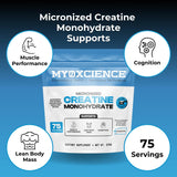MYOXCIENCE etiqueta con lista de ingredientes y transparencia clara