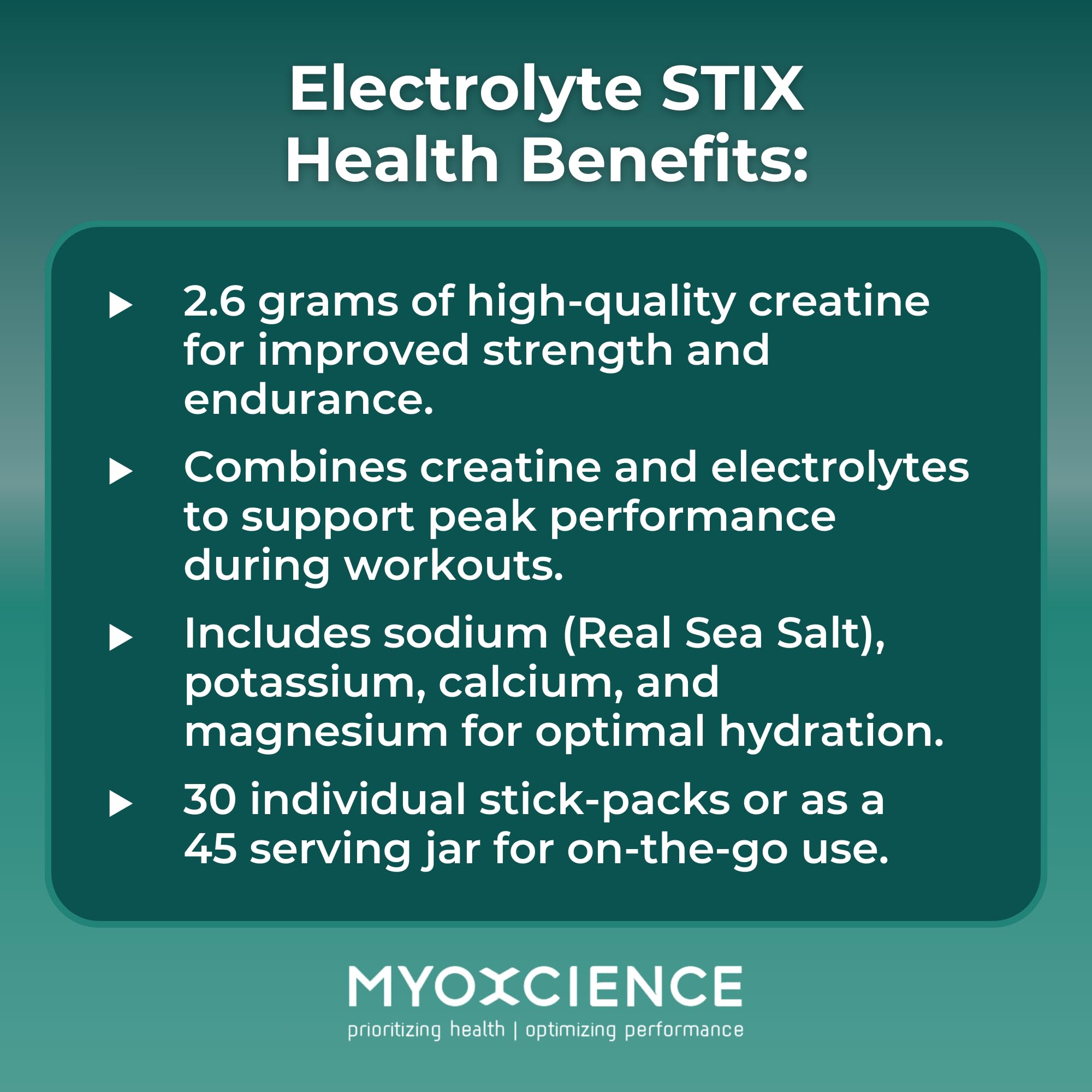 MYOXCIENCE caja abierta con 30 sobres listos para uso y viaje